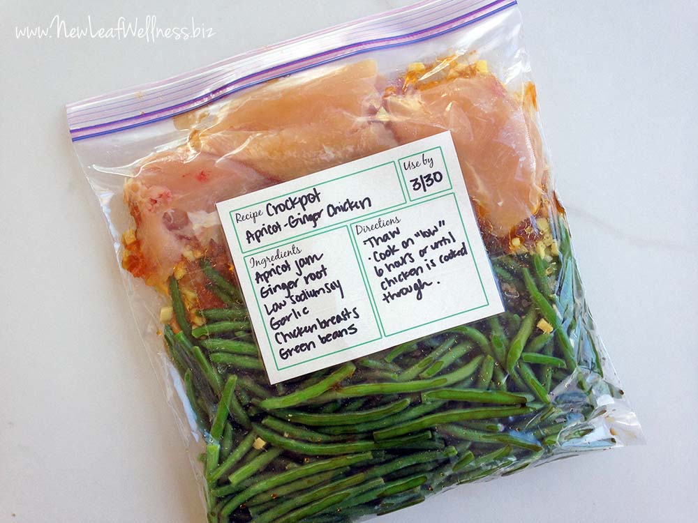 Make-Ahead Crockpot Apricot Ginger Chicken with Green Beans