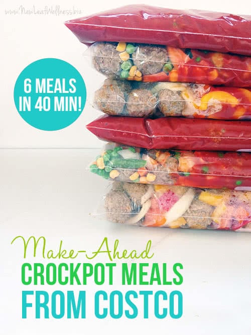 Make Ahead Crockpot Meals from Costco