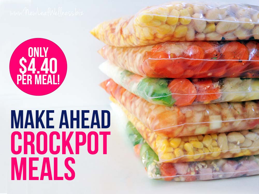Make Ahead Crockpot Meals (only $4.40 per meal!)