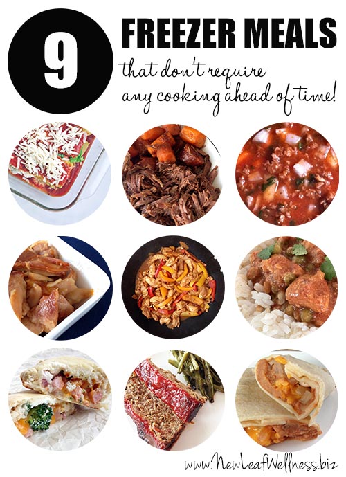 Nine Freezer Meals that Don't Require Any Cooking Ahead of Time