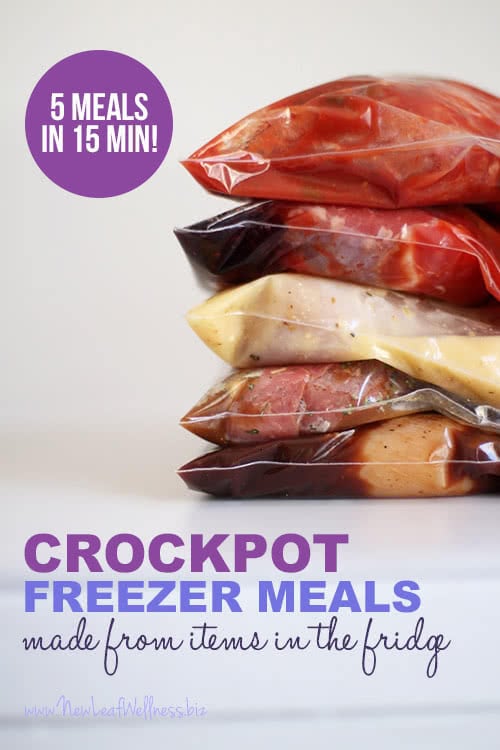 Five Crockpot Freezer Meals Made From Items In Your Fridge