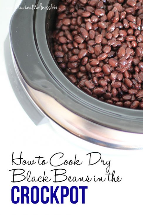 How to cook dry black beans in the crockpot | The Family Freezer