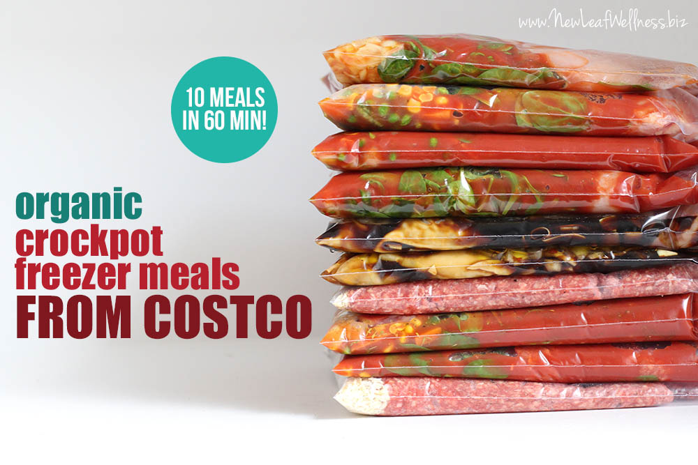 Organic Crockpot Freezer Meals From Costco (10 meals in 60 minutes!)