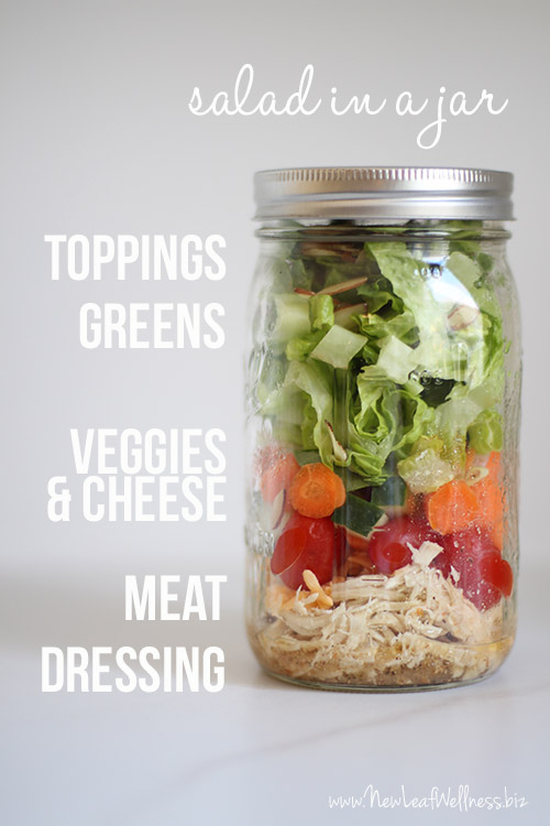 Salad to go Mason jar : : Home