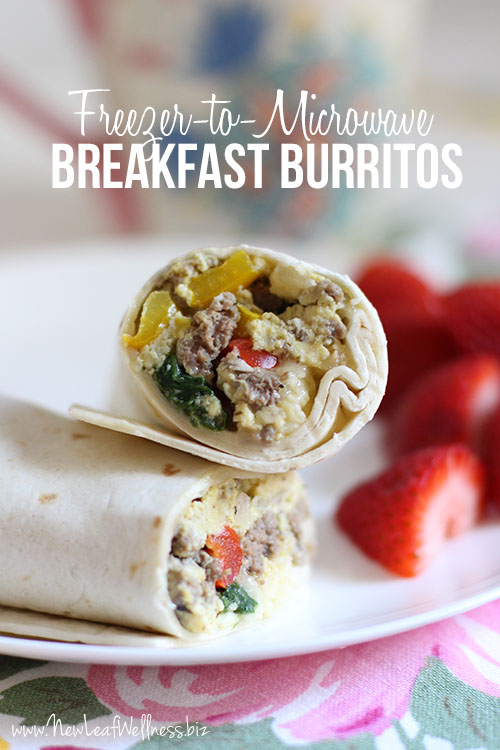 Freezer Breakfast Burritos - A Turtle's Life for Me