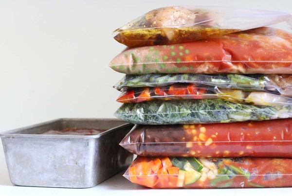 Make 8 "No-Cook" Freezer Meals in 90 Minutes! Simply combine the ingredients and freeze.
