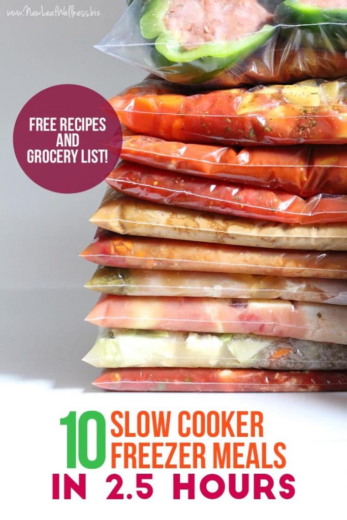 10 Slow Cooker Freezer Meals in 2.5 Hours | The Family Freezer