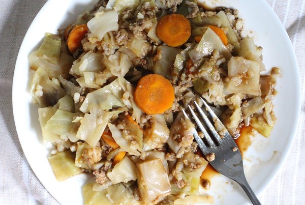 Crockpot Cabbage Casserole