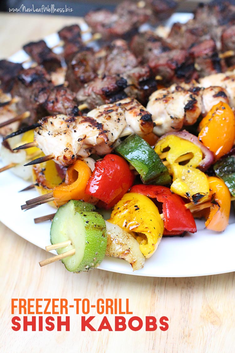 How to Make and Freeze Kabobs for the Grill