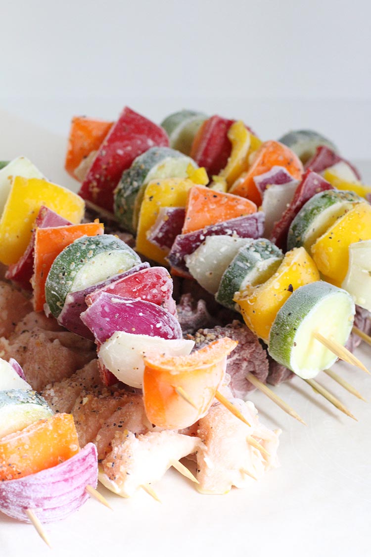 How to Make and Freeze Kabobs for the Grill