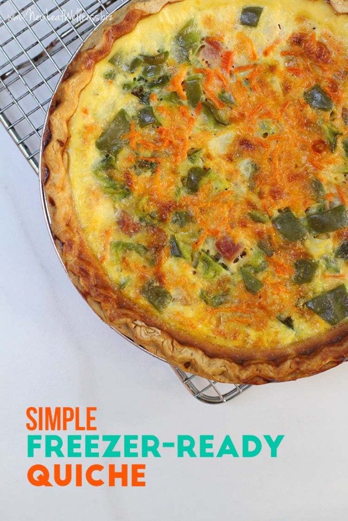 Simple Freezer Ready Quiche The Family Freezer