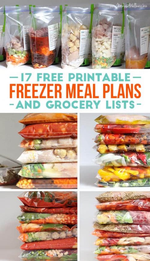 17 Free Printable Freezer Meal Plans and Grocery Lists | The Family Freezer