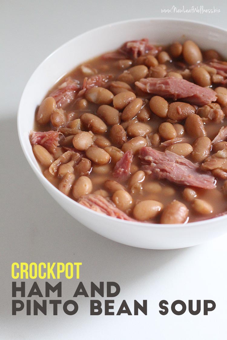 Crockpot Ham and Pinto Bean Soup