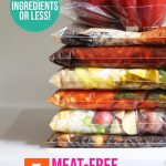 Seven Meat Free Slow Cooker Freezer Meals with 10 Ingredients or Less