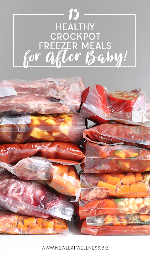 15 Healthy Crockpot Freezer Meals for After Baby