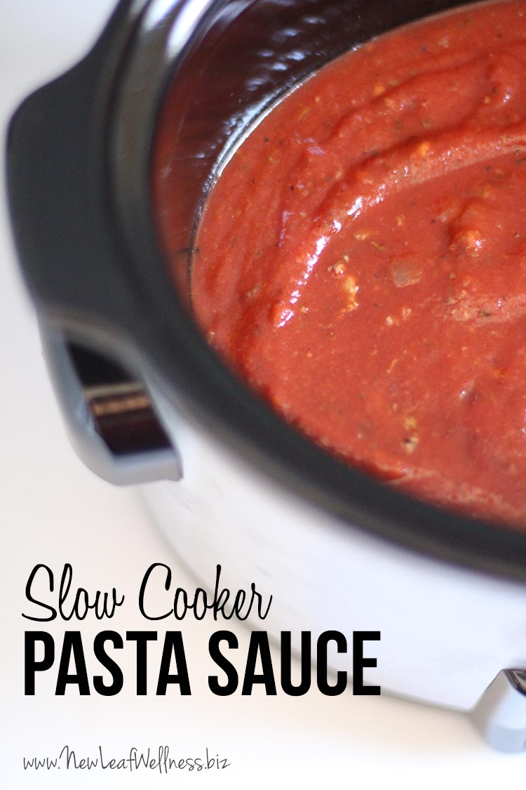 Homemade Pasta Sauce in the Slow Cooker