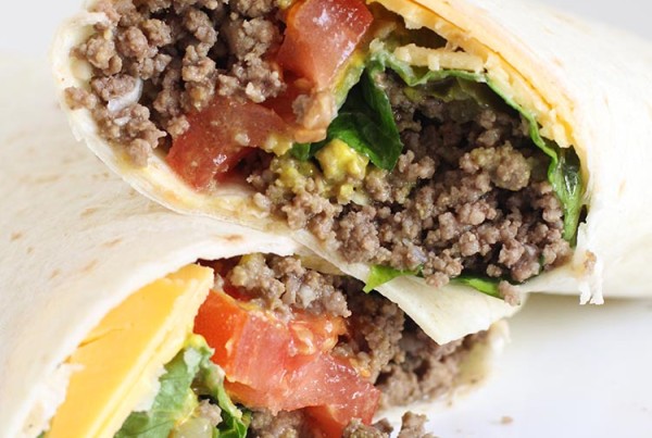 Freezer-to-Microwave Burger Burritos