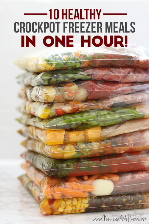 Make 10 Crockpot Freezer Meals in 2 hours!