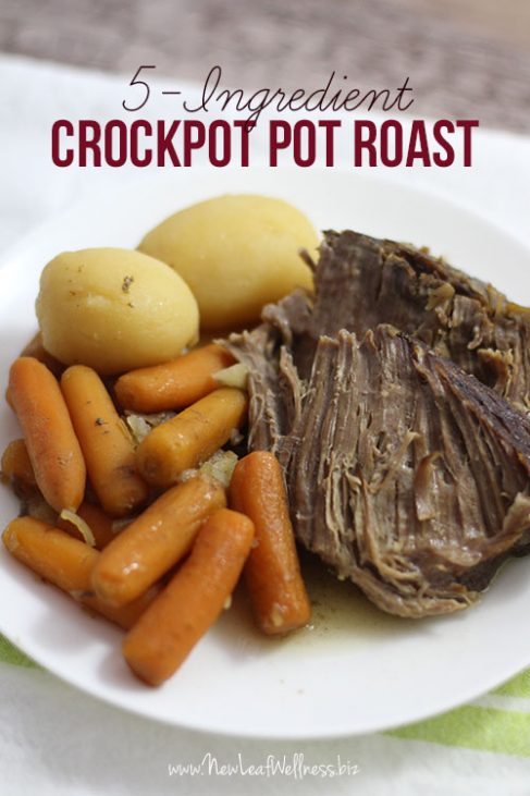 5-Ingredient Crockpot Pot Roast | The Family Freezer