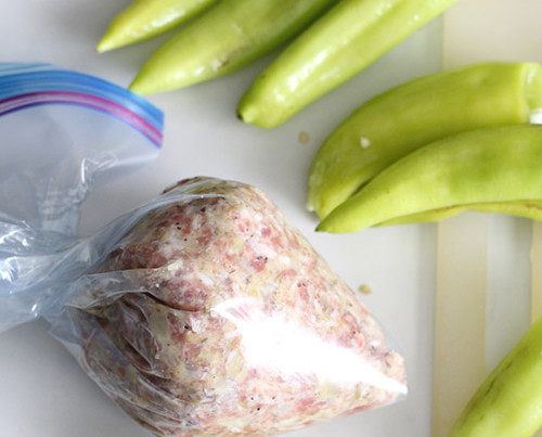 Crockpot Sausage-Stuffed Banana Peppers Recipe