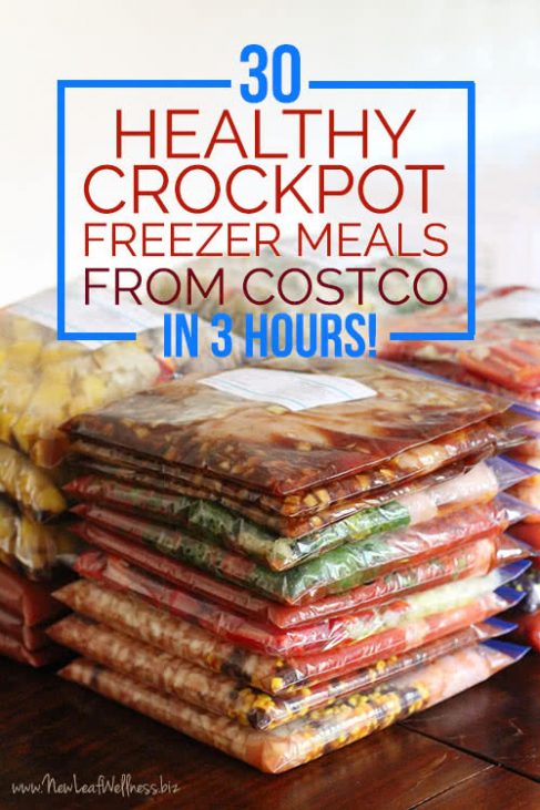 Healthy Crockpot Freezer Meals from Costco - 30 Meals in 3 Hours | The ...