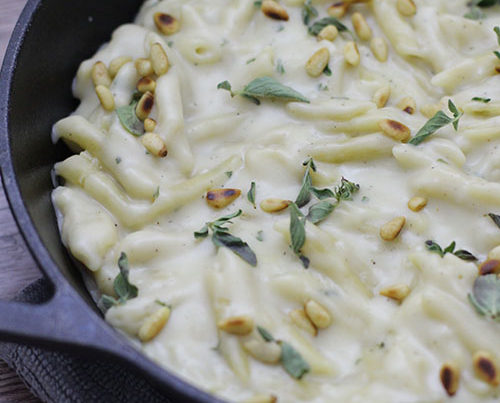 Skillet Creamy Parmesan Penne Recipe (Freezer-Friendly)