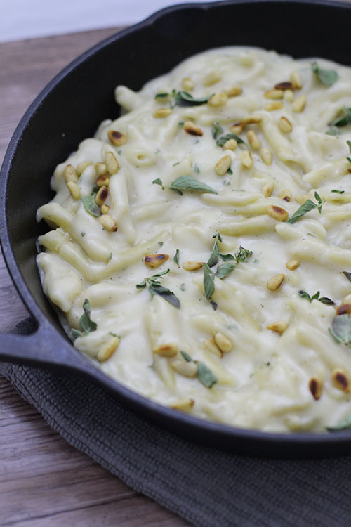 Skillet Creamy Parmesan Penne Recipe (Freezer-Friendly)