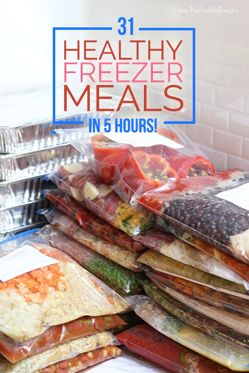 31 Healthy Freezer Meals in 5 Hours