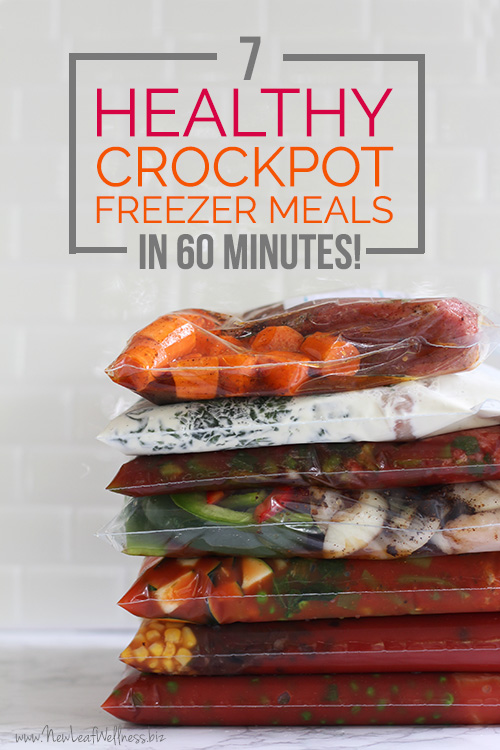 7 Healthy Crockpot Freezer Meals in 60 Minutes (aka my favorite recipes ...