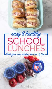 Easy & Healthy School Lunches That You Can Make Ahead of Time | The ...