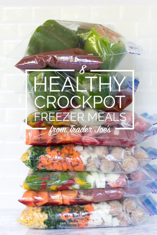 8 Healthy Crockpot Freezer Meals from Trader Joe's in 65 Minutes