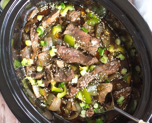 Crockpot Chinese Pepper Steak
