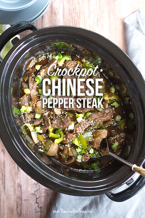 Crockpot Chinese Pepper Steak with Green Peppers and Onions | The ...