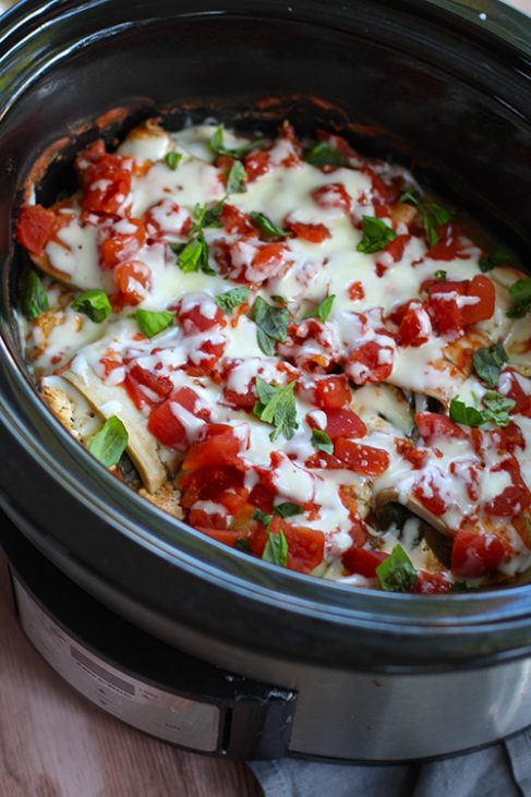 Healthy Crockpot Eggplant Rollatini | The Family Freezer