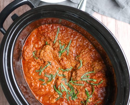 Crockpot Tikka Masala Meatballs