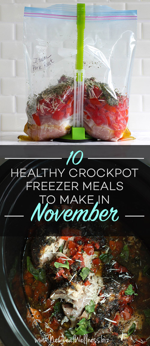 10 Healthy Crockpot Freezer Meals to Make in November