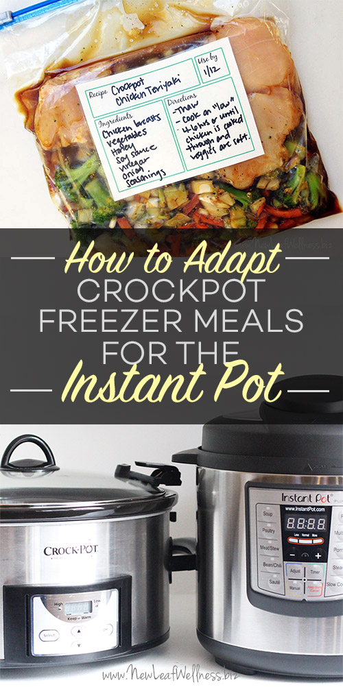 How to Adapt Crockpot Freezer Meals for an Instant Pot