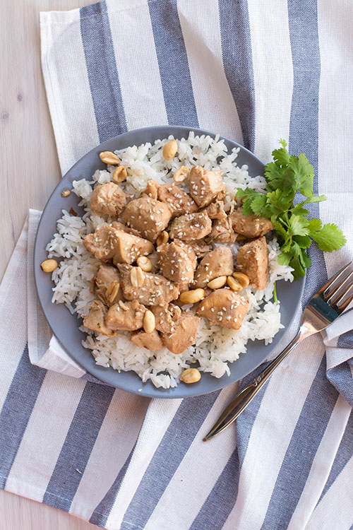 Crockpot or Skillet Peanut Lime Chicken