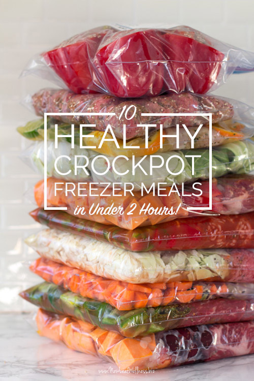 Make 10 Crockpot Freezer Meals in 2 hours!