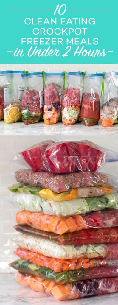 10 “Clean Eating” Crockpot Freezer Meals in Less Than 2 Hours | The ...