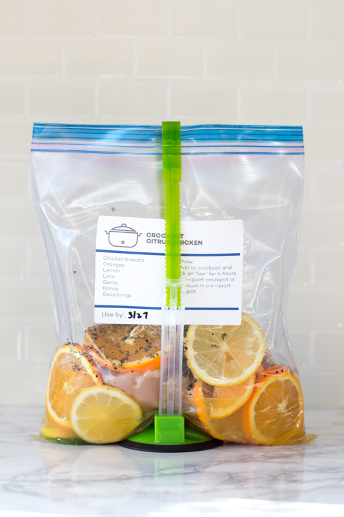 Ziplock Bag Holder,Filling Freezer Bag Food Storage Prep Bag Baggy Rack  Stand for Hands-Free to Pour Leftover Baggie Holder,Comes with both Gallon  