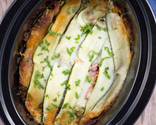 Healthy Crockpot Veggie "Lasagna"