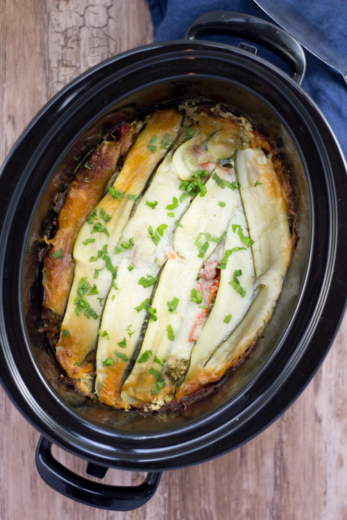 Healthy Crockpot Veggie "Lasagna"