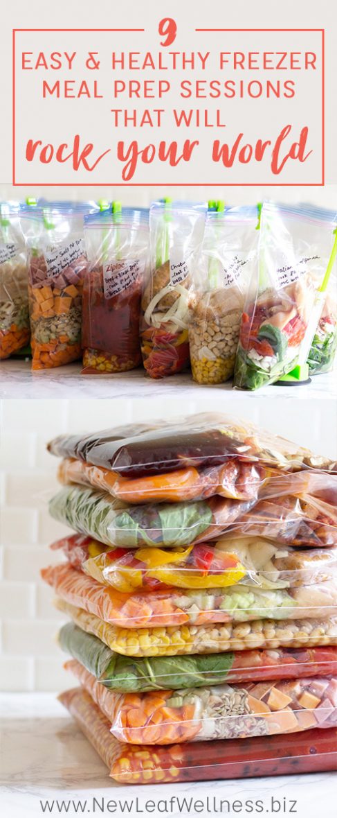 9 Super Easy & Healthy Freezer Meal Prep Sessions