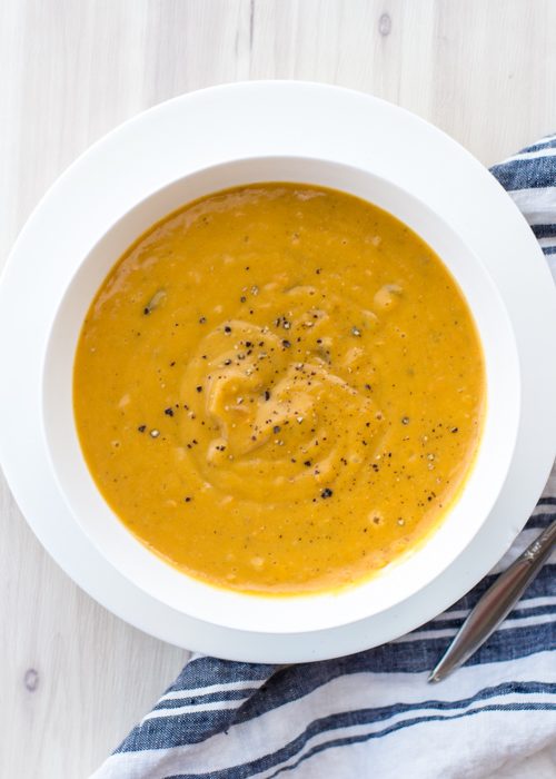 Crockpot Curried Sweet Potato Soup