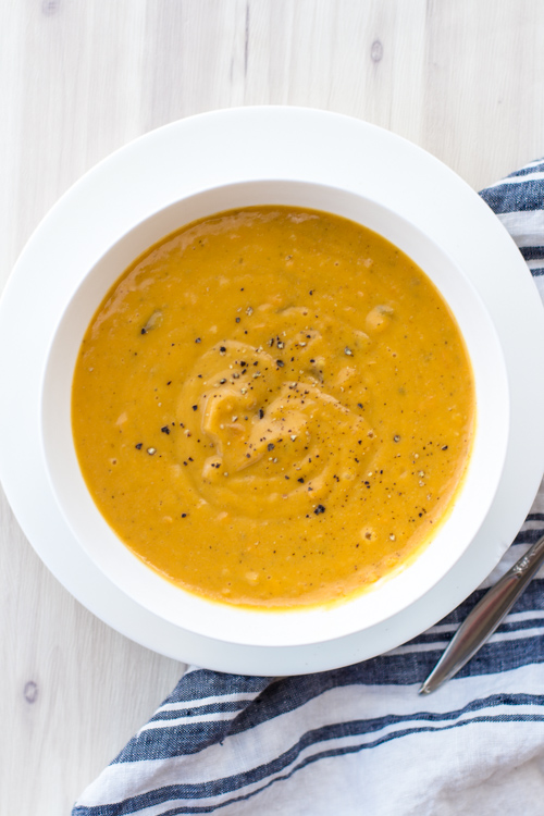 Crockpot Curried Sweet Potato Soup