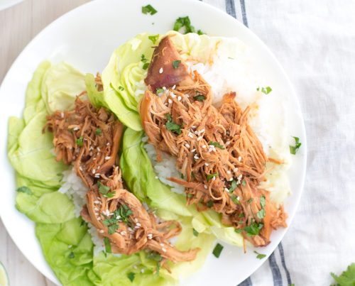 5-Ingredient Crockpot Honey Sriracha Chicken