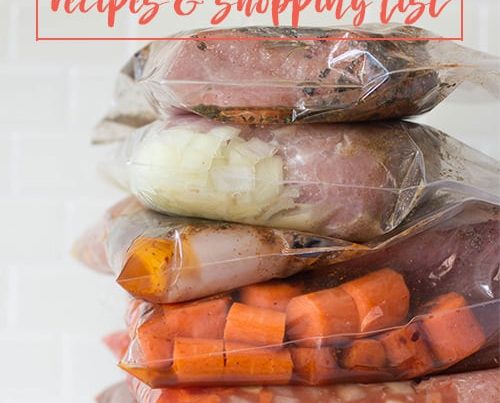 7 Whole30 Crockpot Freezer Meals in 1 Hour with Free Recipes and Shopping List
