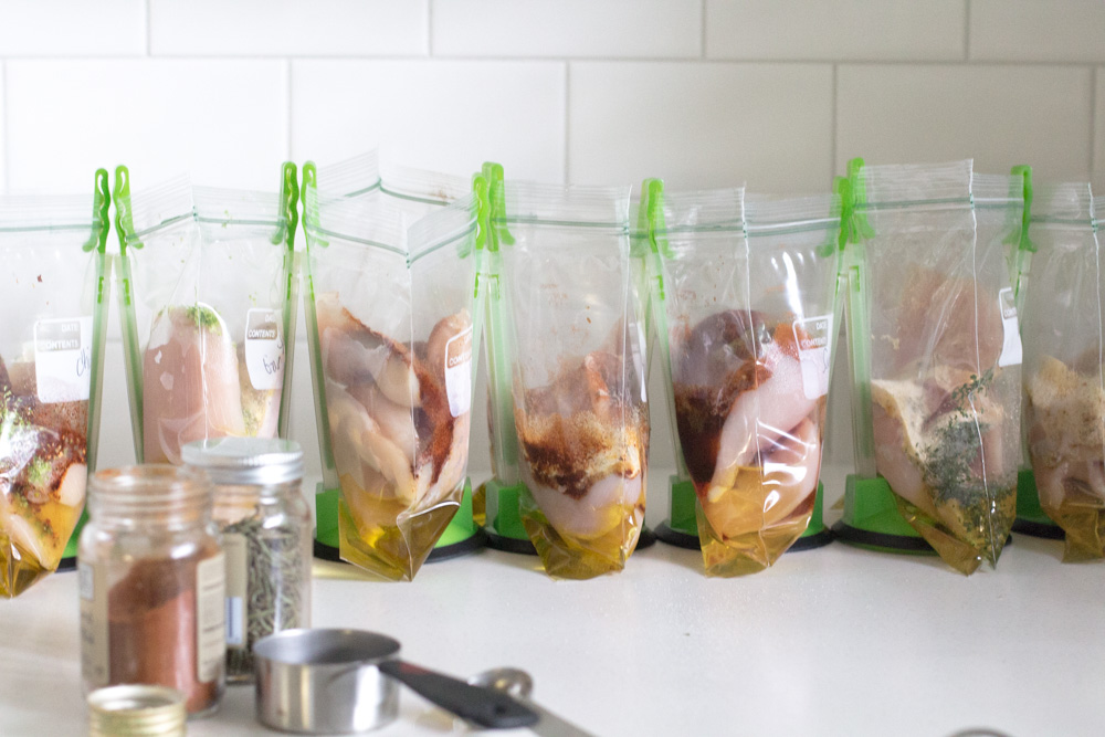 10 Marinated Chicken Freezer Packs for the Grill in 25 Minutes