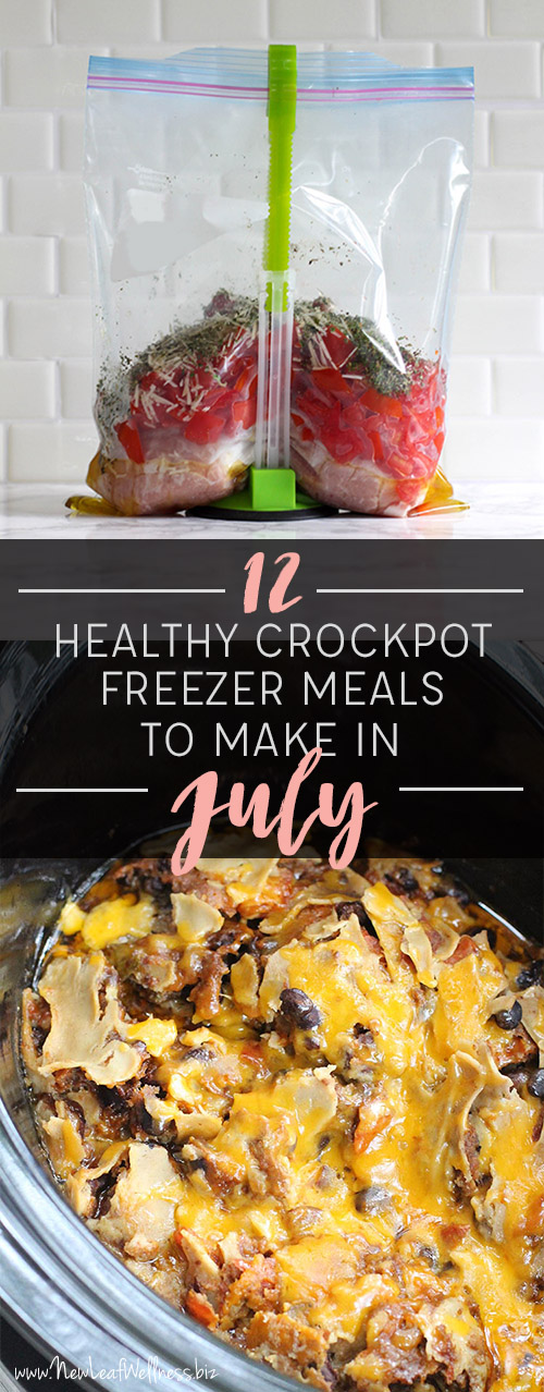 12 Healthy Crockpot Freezer Meals to Make in July